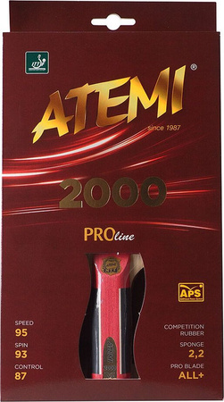 Rakietka do tenisa stołowego ping ponga New Atemi 2000 Pro anatomical