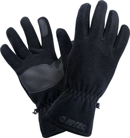 Męskie rękawiczki zimowe Hi-Tec Bage polarowe czarne rozmiar XXL