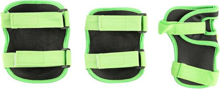 Zestaw ochraniaczy kolana+łokcie+nadgarstki na rolki deskorolkę hulajnogę Nils Extreme H704 zielony rozmiar M